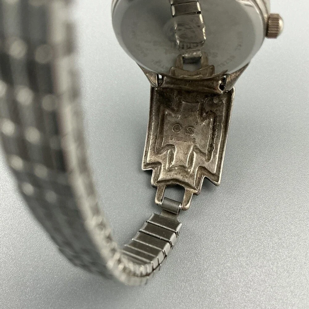 Southwest Womens Watch 23mm Signed Sterling Turquoise Watch Tips New Battery